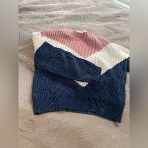 Color block sweater